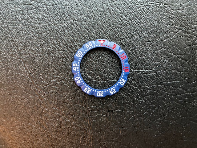 TAG Heuer WA1210 34mm blue red white midsize Formula 1 replacement bezel